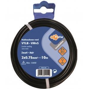 Profile vtlb/vmvs 2x0.75 zwart 10m, Doe-het-zelf en Bouw, Elektriciteit en Kabels