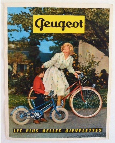 aucun - Peugeot – Les plus belles bicyclettes - Affiche, Antiek en Kunst, Kunst | Tekeningen en Fotografie