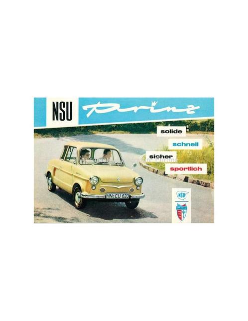 1959 NSU PRINZ I & II & 30 BROCHURE DUITS, Livres, Autos | Brochures & Magazines, Enlèvement ou Envoi