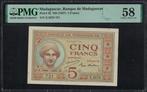 Madagaskar. - 5 Francs - ND (1937) - Pick 35  (Zonder, Timbres & Monnaies, Monnaies | Pays-Bas