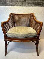 Stoel - Hout - Vintage Fauteuil in Faux Bamboe