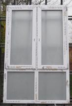 pvc raam , chassis ,venster , kozijn 127 x 200 wit MAT glas, Nieuw, Kunststof, Raamkozijn, 150 tot 225 cm