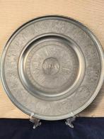 Berendsohn - Groot plat in tin - Adam en Eva - 39,5 cm - Tin, Antiek en Kunst