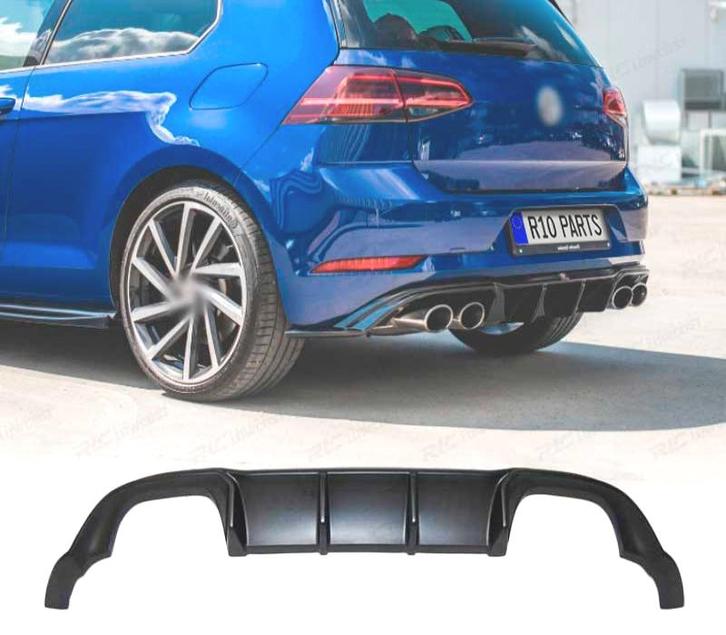 DIFFUSEUR VOLKSWAGEN VW GOLF 7.5 17-20 LOOK R GTI NOIR, Auto-onderdelen, Carrosserie, Verzenden