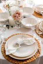 Serviettes de Table Blanc 40x40cm Coton - Treb X, Huis en Inrichting, Keuken | Textiel, Nieuw, Verzenden, Overige kleuren