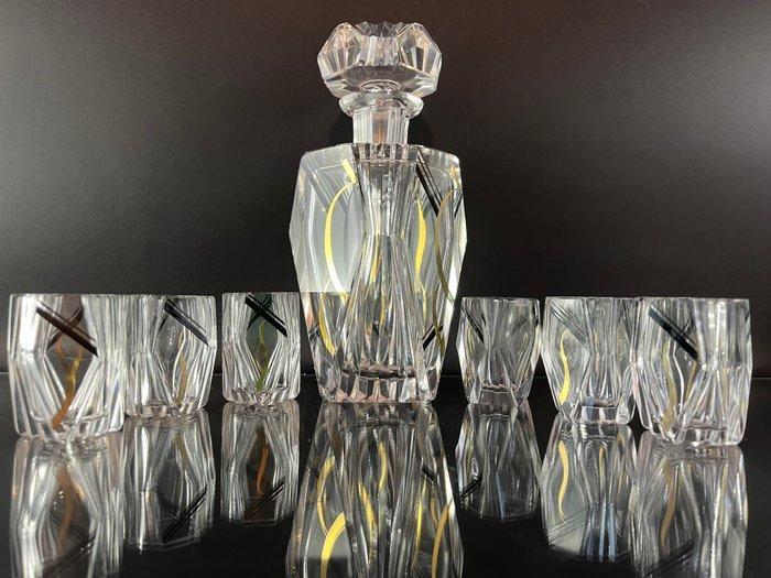 Service à liqueur pour 6 personnes (7) - Cristal - À la, Antiquités & Art, Art | Objets design