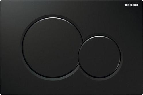 Geberit Sigma 01 Bedieningsplaat Frontbediening Glans Zwart, Doe-het-zelf en Bouw, Sanitair, Overige typen, Nieuw, Ophalen of Verzenden