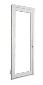 PVC Deur volledig glas Premium b98xh215 cm wit R, 80 tot 100 cm, 215 cm of meer, Nieuw, Ophalen of Verzenden