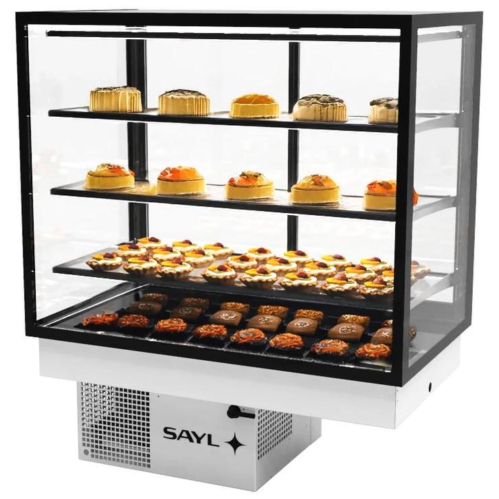 Drop-In Koelvitrine | INTEGRA | Zwart | +2°C/+6°C |, Zakelijke goederen, Horeca | Keukenapparatuur, Nieuw in verpakking, Verzenden