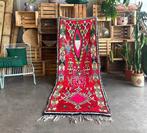 Boho chic Marokkaans rood tapijt - Vloerkleed - 235 cm - 90, Nieuw