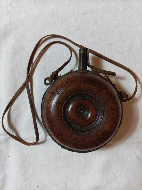 Flacon - Hout - Buskruit, Antiek en Kunst, Antiek | Overige Antiek