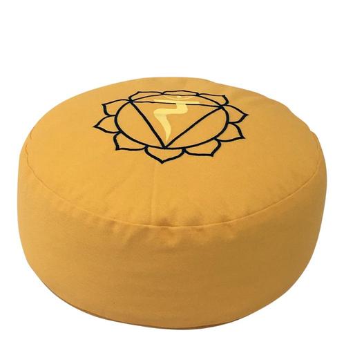 Meditatiekussen met Borduursel - Solar Plexus Chakra, Sport en Fitness, Gezondheidsproducten en Wellness, Ophalen of Verzenden