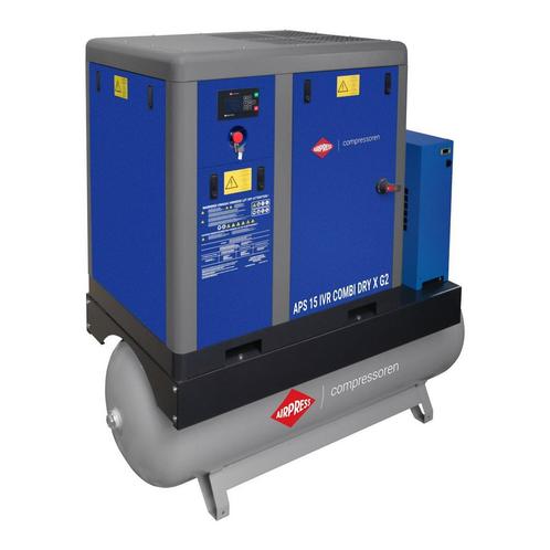 Schroefcompressor APS 15 IVR Combi Dry X 10 bar 15 pk/11 kW, Doe-het-zelf en Bouw, Compressors, Verzenden