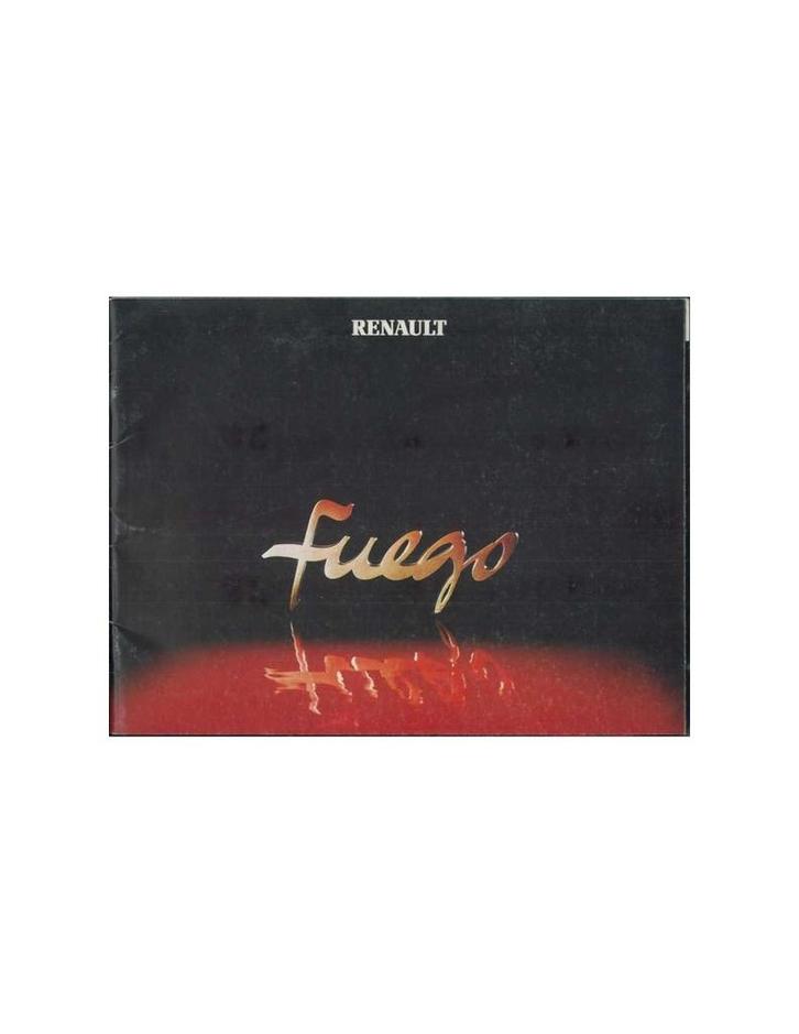 1982 RENAULT FUEGO BROCHURE NEDERLANDS, Boeken, Auto's | Folders en Tijdschriften, Ophalen of Verzenden