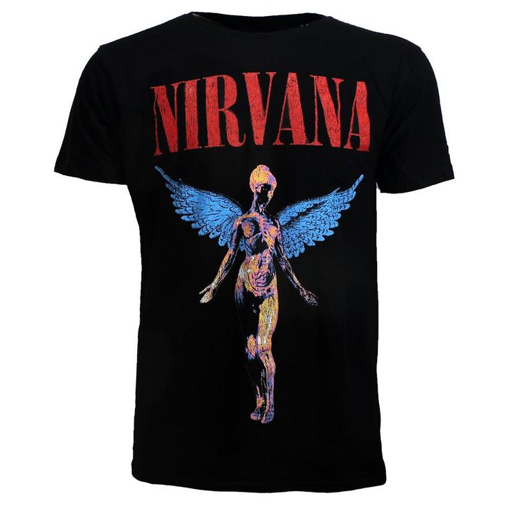 Nirvana In Utero Angelic T-Shirt - Officiële Merchandise |, Kleding | Heren, T-shirts