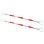 vidaXL Pylonstangen inklapbaar 116-197 cm kunststof 2 st, Verzenden