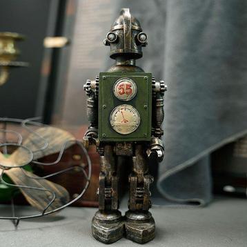 Sculpture, Steam Robot - 27.5 cm - Résine