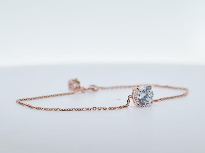 Zonder Minimumprijs - Armband - 14 karaat Roségoud - 1.92ct., Handtassen en Accessoires, Armbanden