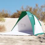 vidaXL Strandtent 268x223x125 cm 185T polyester zeegroen, Caravans en Kamperen, Nieuw