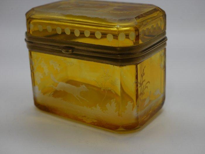 Moser & Söhne - Sieradendoos - Kristal, Antiek en Kunst, Antiek | Glaswerk en Kristal