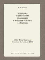 Of the Penal Code and Criminal Corrections 1885. Tagantsev,, Livres, N S Tagantsev, Verzenden
