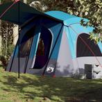 vidaXL Tent 5-persoons waterdicht blauw, Caravans en Kamperen, Tenten, Nieuw
