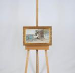 Willem Hendrik van der Nat (1864–1929) - Geit naar binnen, Antiquités & Art, Art | Peinture | Classique