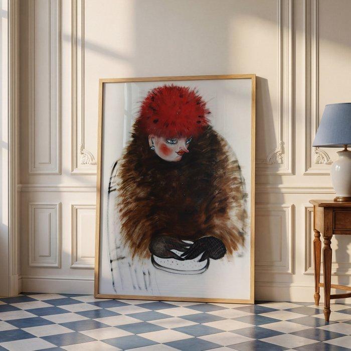 Yana Medow - Her own weather XL - NO Reserve, Antiek en Kunst, Kunst | Schilderijen | Modern