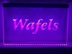 Wafels wafel neon bord lamp LED verlichting reclame lichtbak, Verzenden, Nieuw