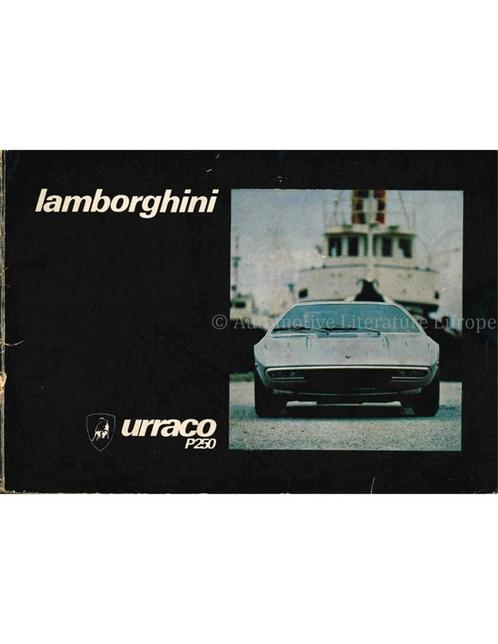 1970 LAMBORGHINI URRACO P250 INSTRUCTIEBOEKJE, Autos : Divers, Modes d'emploi & Notices d'utilisation