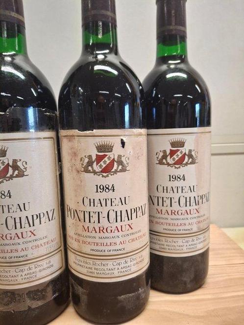 1984 Château Pontet- Chappaz - Margaux - 5 Bouteilles (0,75, Verzamelen, Wijnen