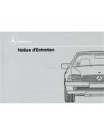 1989 MERCEDES BENZ SL KLASSE INSTRUCTIEBOEKJE FRANS
