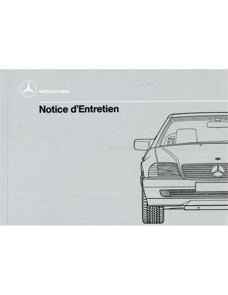1989 MERCEDES BENZ SL KLASSE INSTRUCTIEBOEKJE FRANS, Autos : Divers, Modes d'emploi & Notices d'utilisation