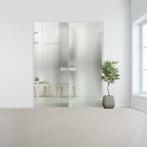 Glazen dubbele binnendeur XL voor opdek kozijn RVS beslag-Cr, Doe-het-zelf en Bouw, Glas en Ramen, Verzenden, Nieuw