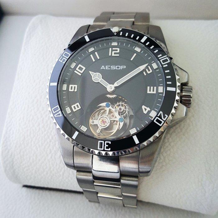 Aesop - TOURBILLON - Diamond - Swiss - Unique Flying -, Handtassen en Accessoires, Horloges | Heren