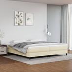 vidaXL Bedframe kunstleer crèmekleurig 200x200 cm, Huis en Inrichting, Slaapkamer | Bedden, Verzenden, Nieuw