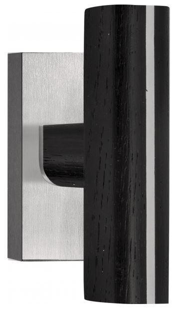 Draaikiepgarnituur PIET BOON PBT22DK mat rvs/eikenhout zwart, Doe-het-zelf en Bouw, Hang- en Sluitwerk, Klink of Kruk, Nieuw, Overige materialen