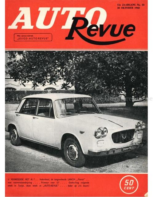 1960 AUTO REVUE MAGAZINE 22 NEDERLANDS, Livres, Autos | Brochures & Magazines