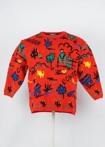 Vintage Civy Sweater in Red size L beschikbaar voor biedingen