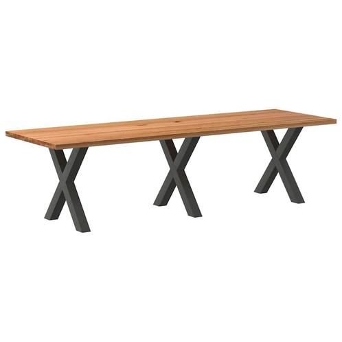 vidaXL Eettafel rechthoekig 280x90x74 cm massief eikenhout, Huis en Inrichting, Tafels | Eettafels, Nieuw, Verzenden