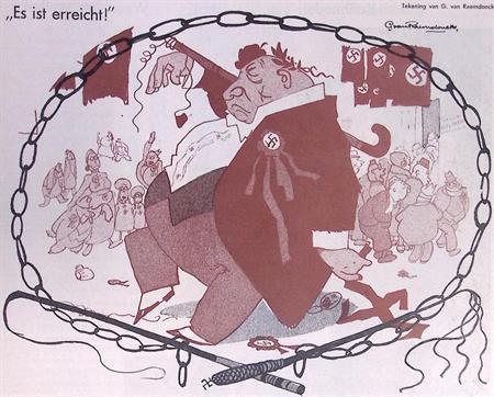 De morgen na het verkiezings-feest (lijst optie, Lithos), Antiek en Kunst, Kunst | Litho's en Zeefdrukken, Verzenden