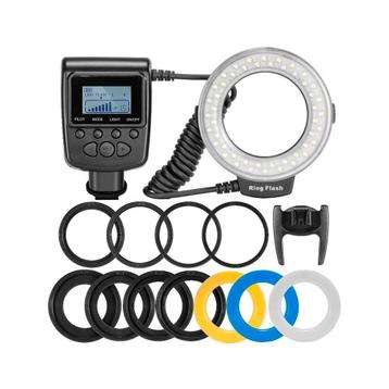 Travor Macro Led Ring Flash voor Canon, Nikon en Sony, Verzenden