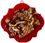 Wijwatervat - 1850-1900 - Paar Putti - 33 cm