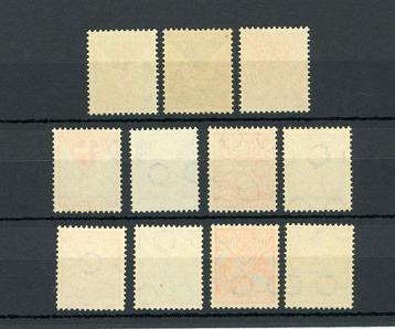 Nederland 1925/1927 - 3 volledige series - NVPH n°166/168, beschikbaar voor biedingen
