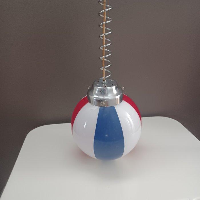 Plafondlamp - Glas, Metaal, Antiek en Kunst, Curiosa en Brocante