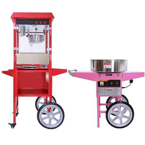 KuKoo Retro Popcorn & Suikerspin Machine met Kar, Zakelijke goederen, Horeca | Keukenapparatuur, Verzenden
