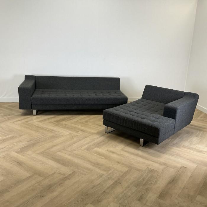 Naughtone Clyde hoekbank (bxd) 296x130 cm, grijs, Maison & Meubles, Accessoires pour la Maison | Autre