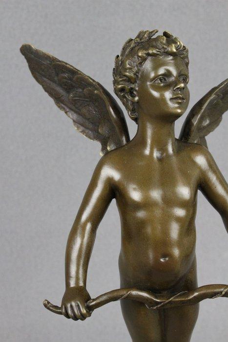 after Auguste Moreau - sculptuur, Cupid - 2 kg - 30 cm -, Antiquités & Art, Antiquités | Livres & Manuscrits
