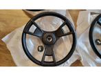 Veiling - 2x Stuurwiel zwart 3 spaaks, Sports nautiques & Bateaux