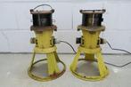 Original runway lighting from a military field airport -